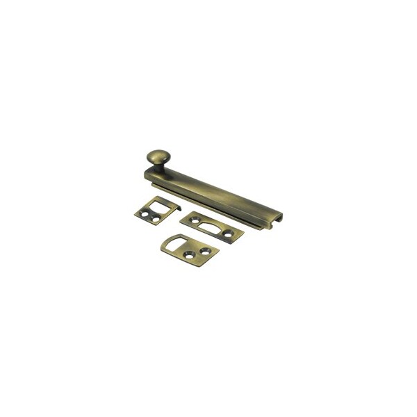 Deltana Concealed Screw Surface Bolt Window Latch Antique Brass, 10PK 4SBCS5-XCP10 - main